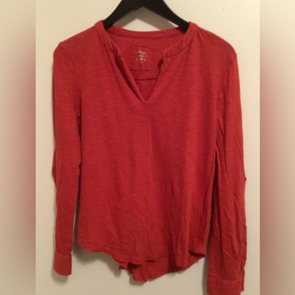LOFT longe sleeve cotton top